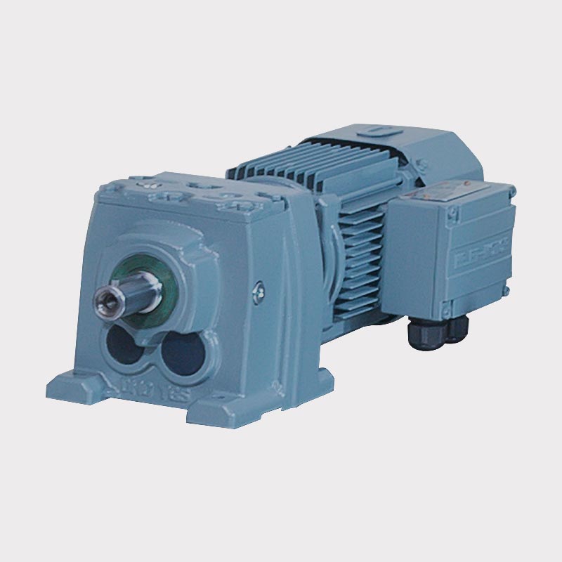 D -Serie Festwelle Helical Variable Speed ​​Getriebe Motor mit Bremse